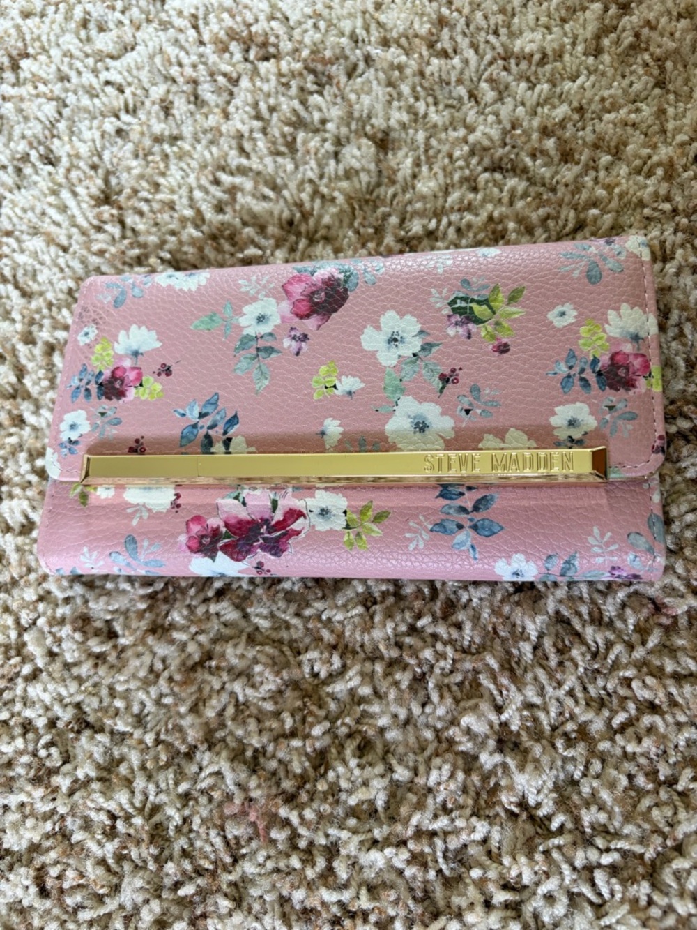 Steve Madden Pink Floral Wallet